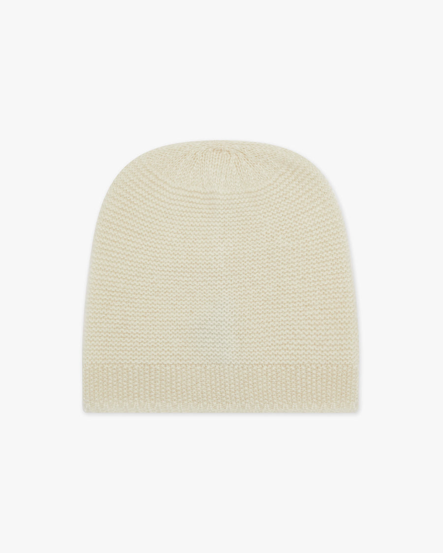 Links Baby Hat - White Cashmere