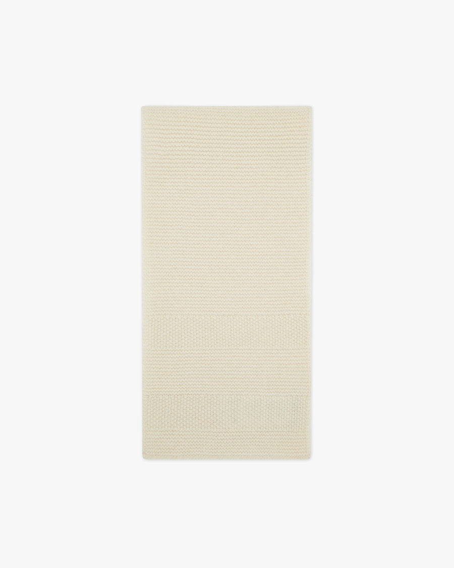 Links Baby Scarf - White Cashmere