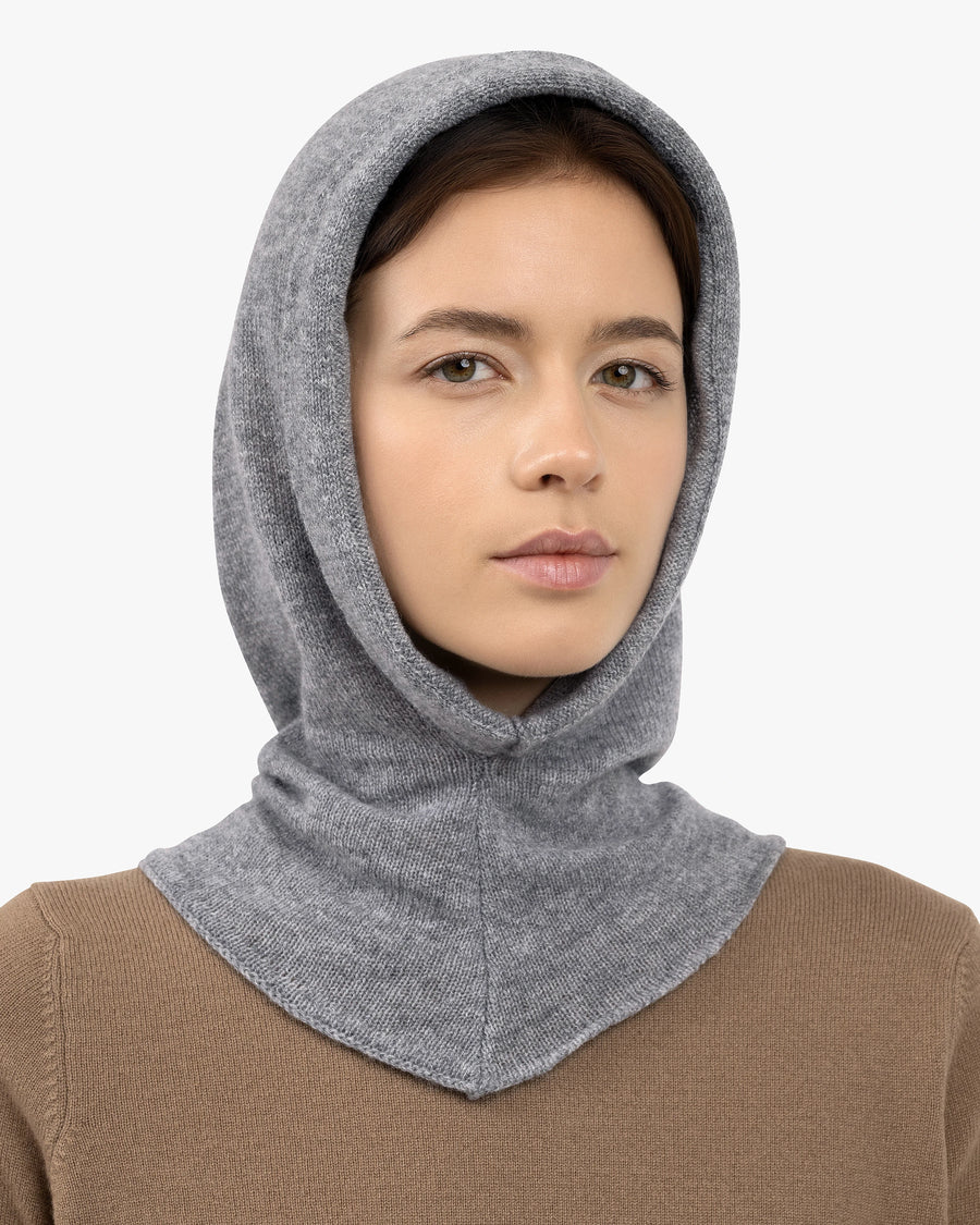 Hoodie Hat - Medium Grey Cashmere