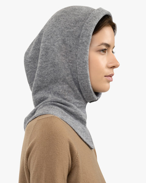 Hoodie Hat - Medium Grey Cashmere
