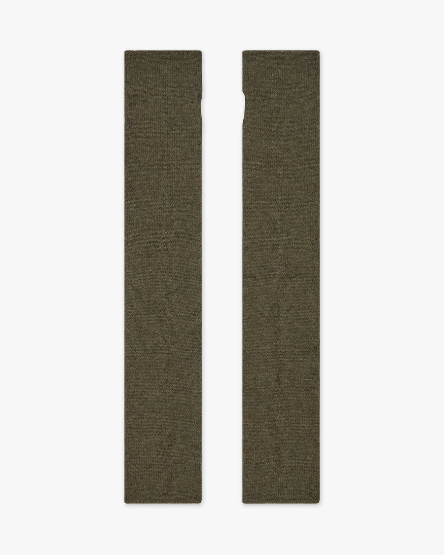 Fingerless Gloves - Green Cashmere