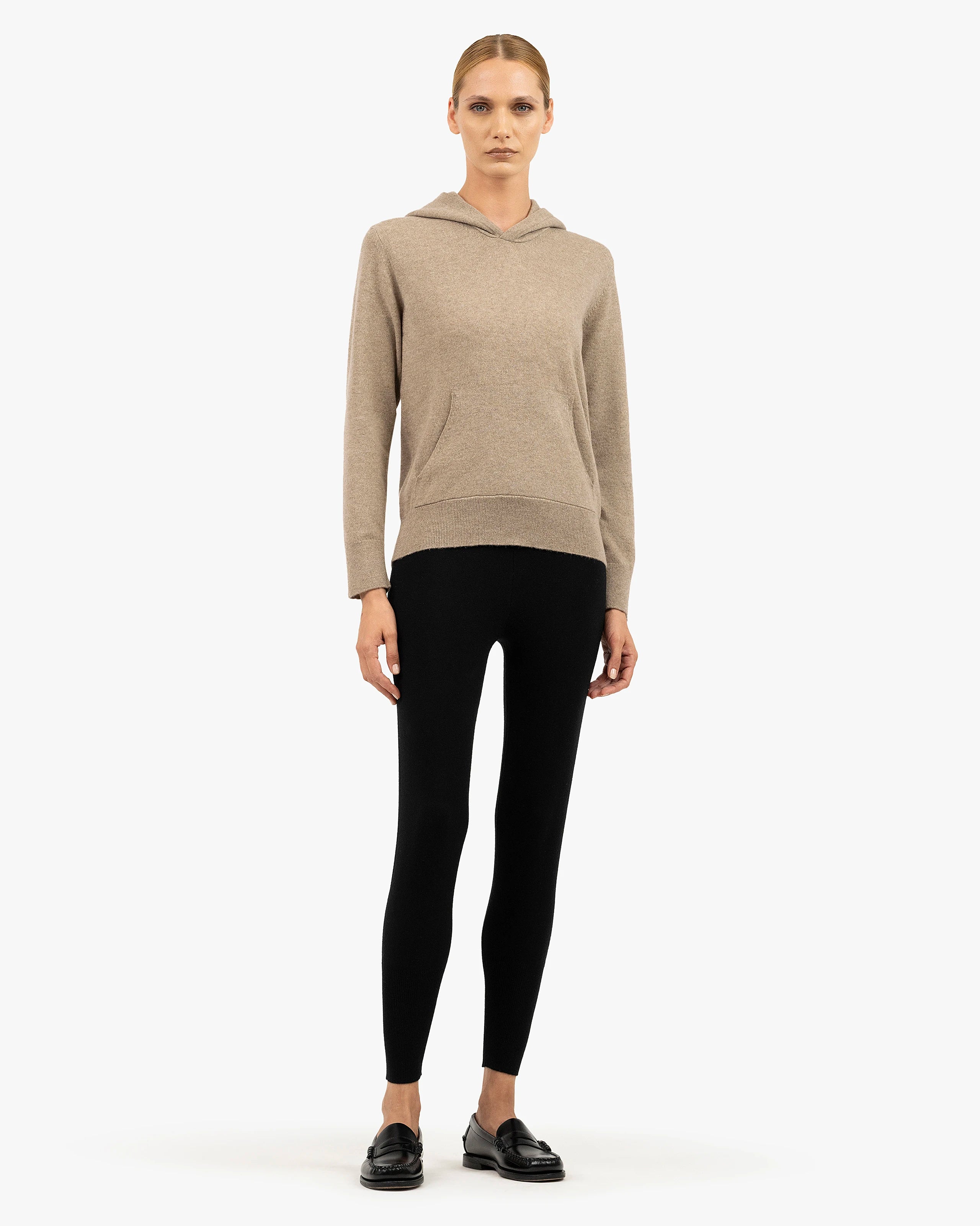 Women's Desire Cashmere Leggings - Black | MaisonCashmere