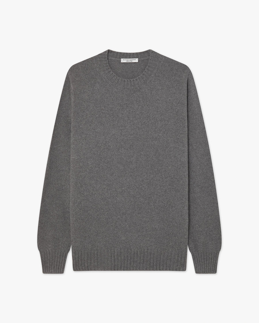 Men's Faloria Crew Neck Sweater - Grey Cashmere
