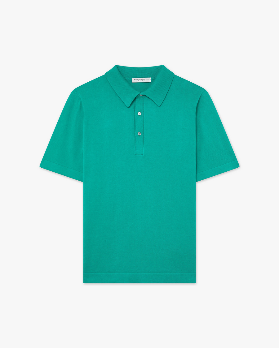 Men's Giza Polo T-Shirt - Green Cotone