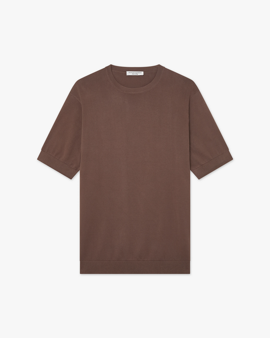 Men's Giza Tee - Brown Cotone