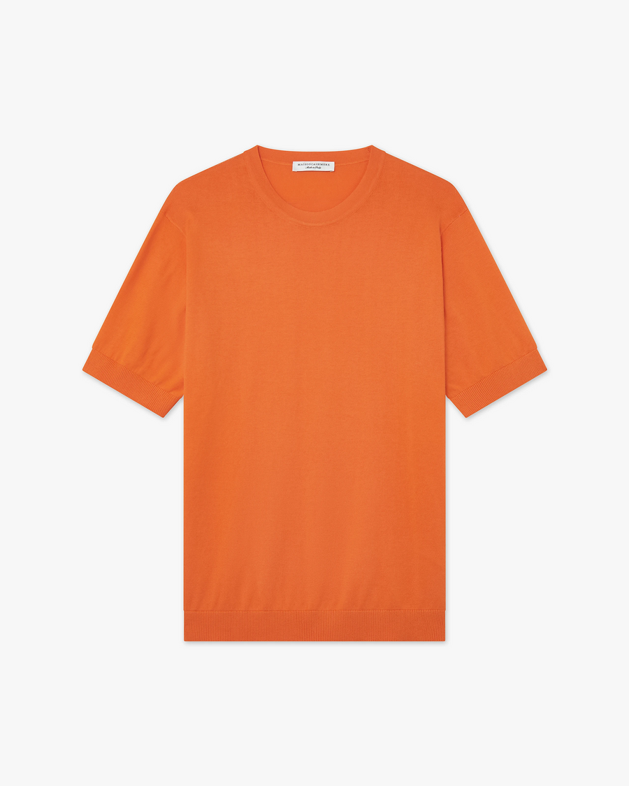 Men's Giza Tee - Orange Cotone