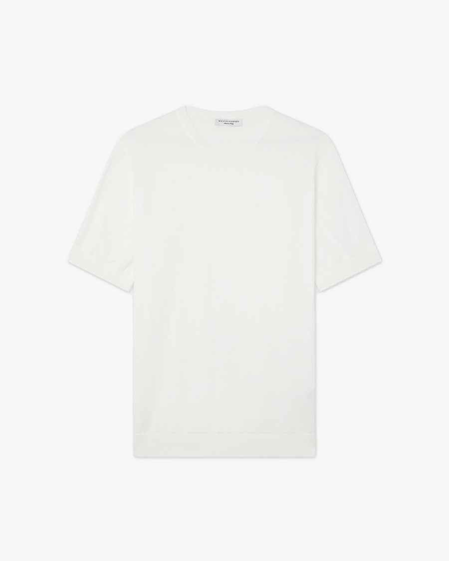 Men's Giza Tee - White Cotone