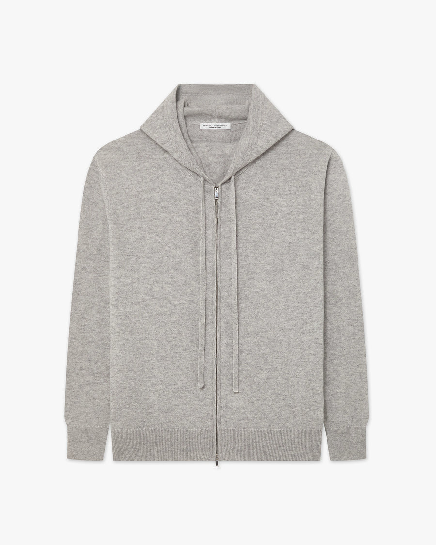 Men's Gramercy Zip Hoodie - Light Grey Cashmere