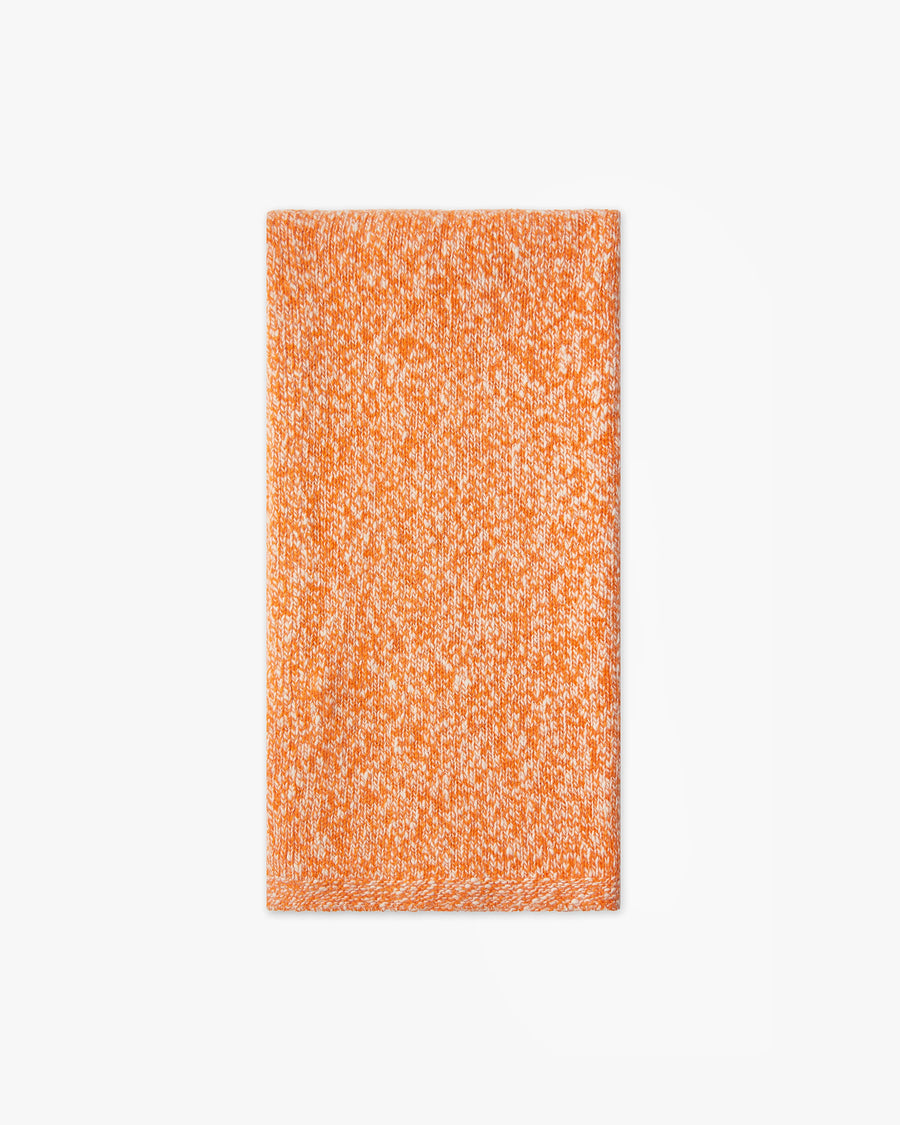 Men's Mouliné Maxi Scarf - Orange Lana / Cashmere
