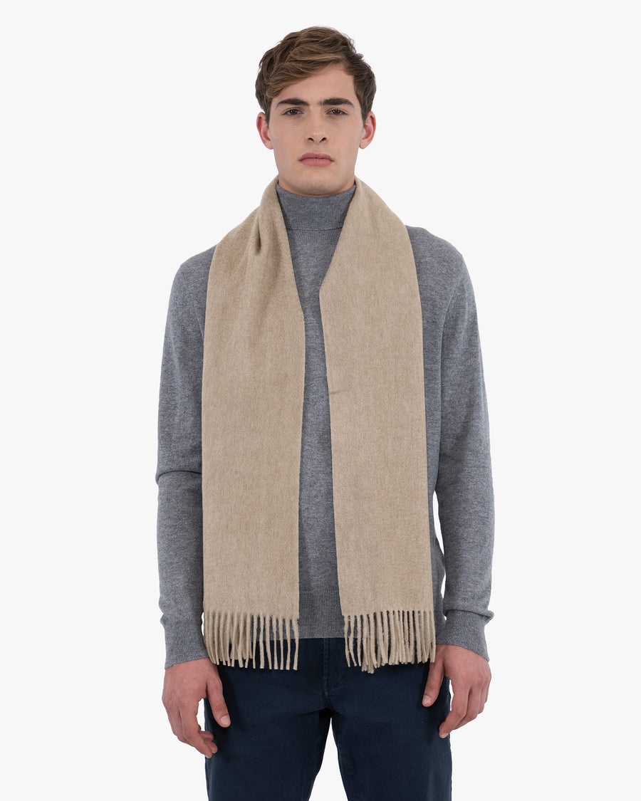 Men's Courmayeur Scarf - Camel Cashmere