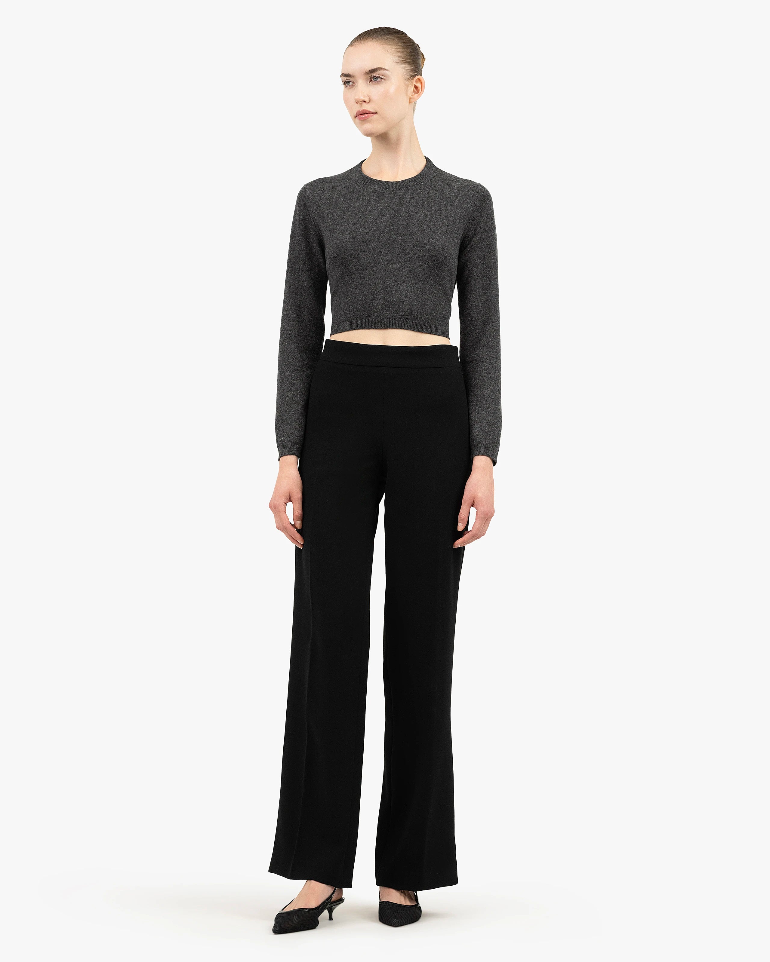 Women's Ostuni Cashmere Shrug - Charcoal | MaisonCashmere