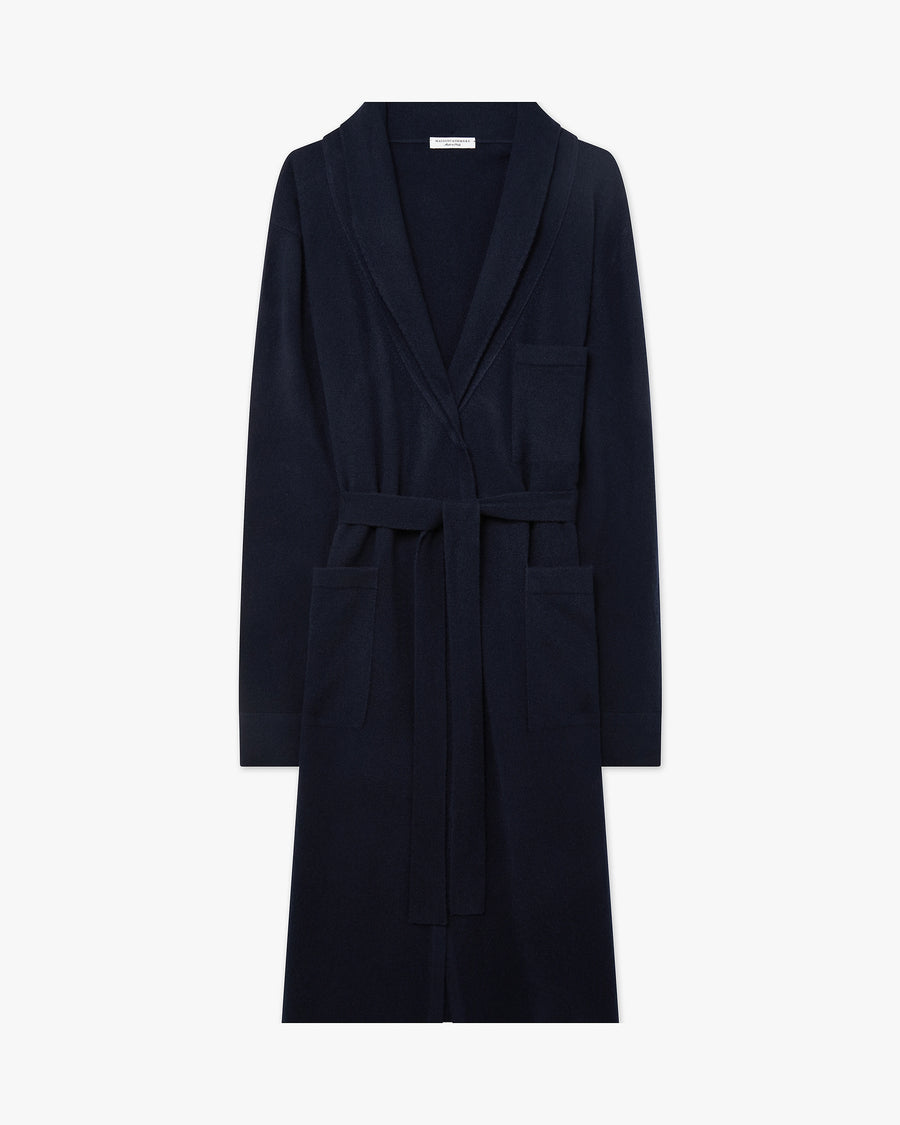 Oberon Robe - Night Blue Cashmere