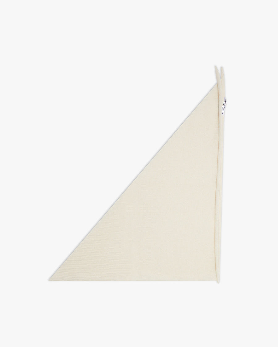 Women's Bandana Scarf - White Cashmere