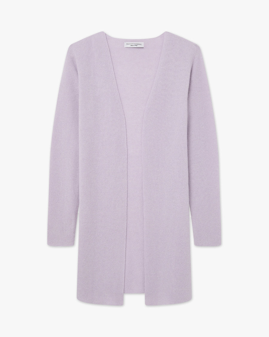 Soffio Cardigan - Lilac Cashmere