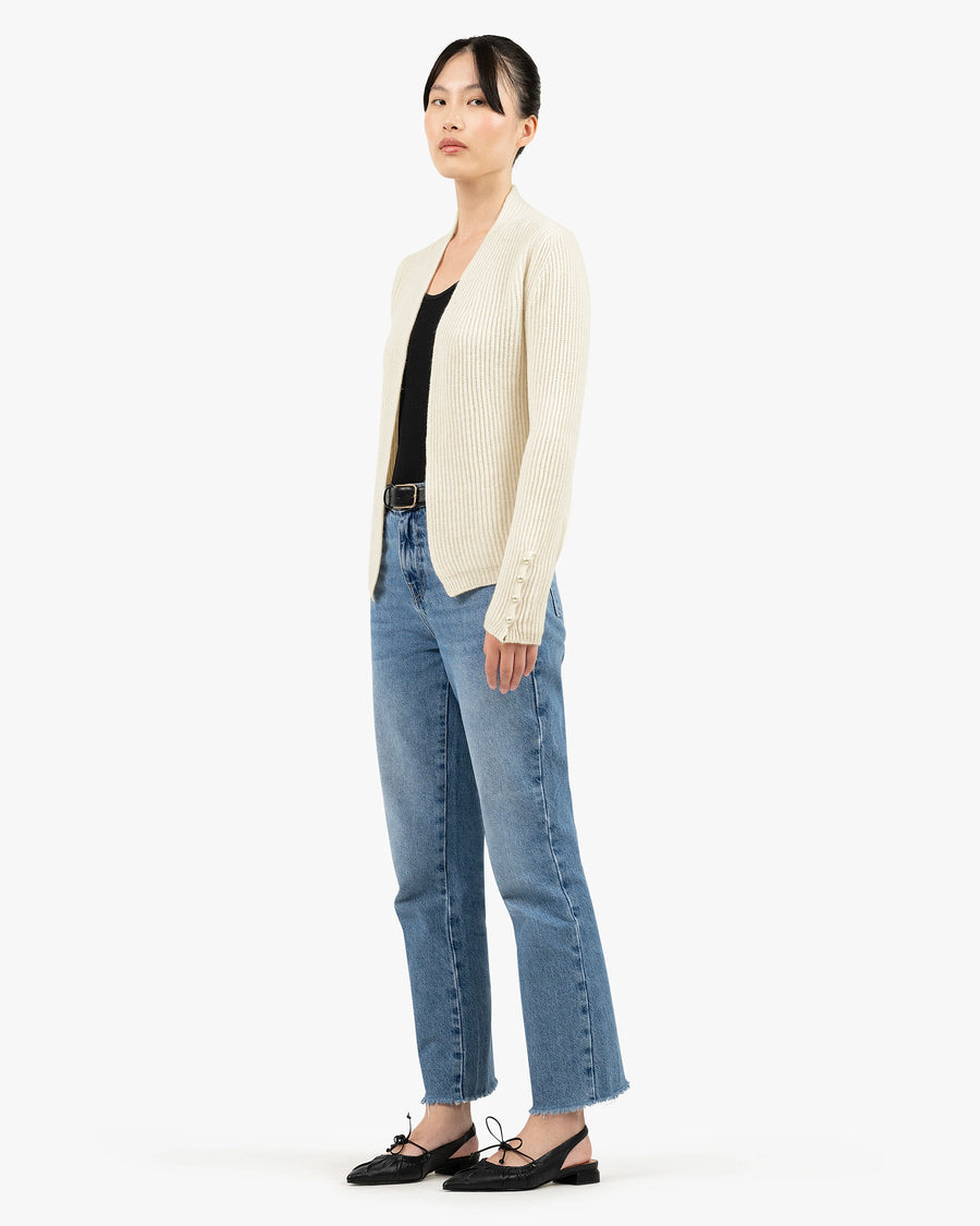 Sorapis Cardigan - White Cashmere