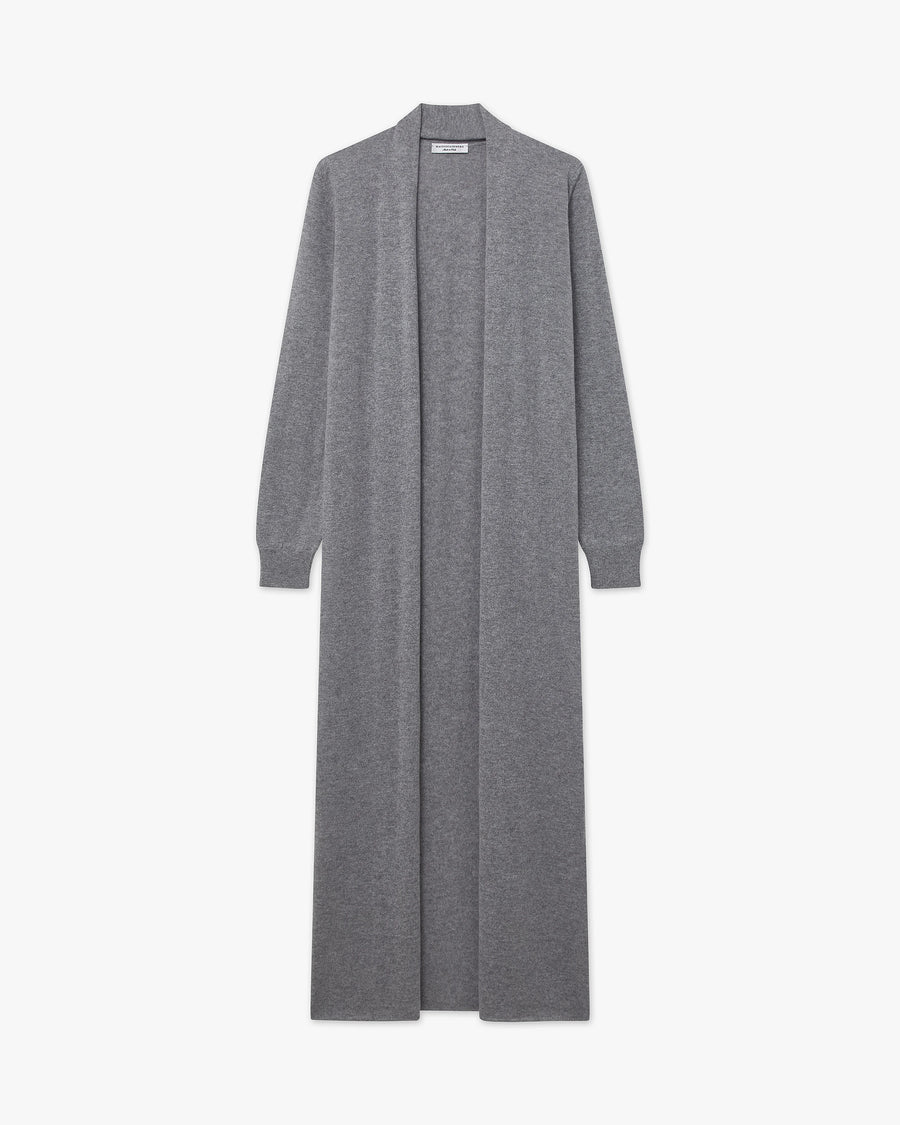 Stresa Long Cardigan - Grey Cashmere
