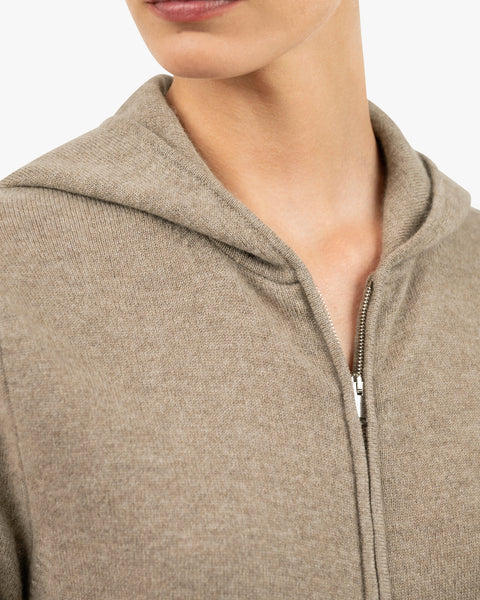 Women's Salò Zip Hoodie - Taupe Cashmere