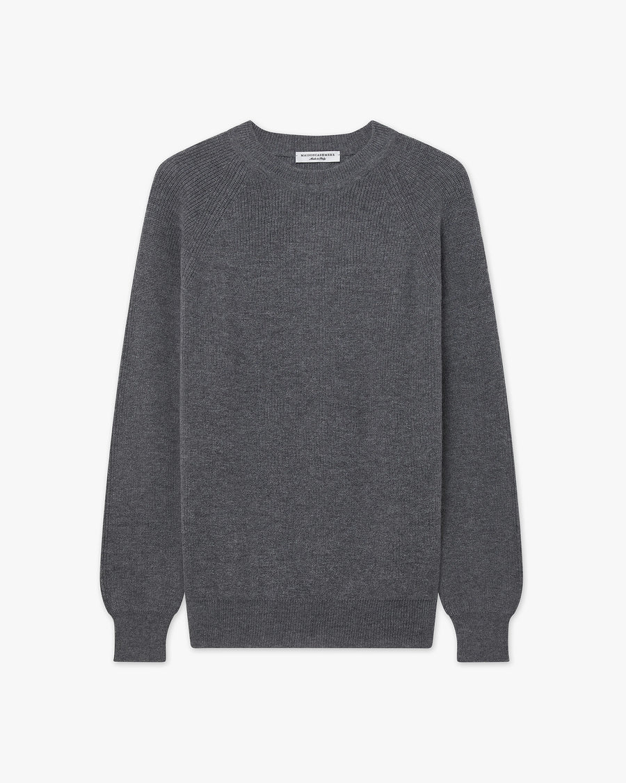 Women's Garisenda Crew Neck Sweater - Medium Grey Merino / Cashmere
