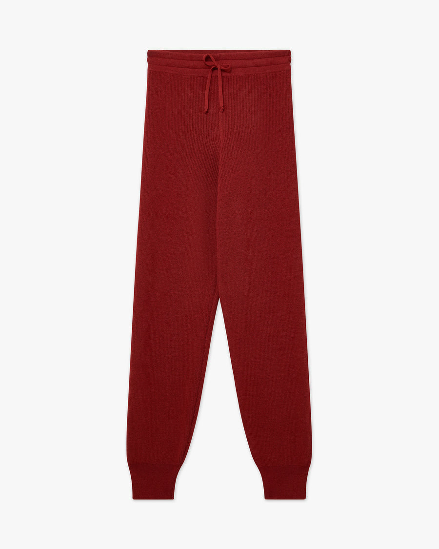 Women's Garisenda Joggers - Red Merino / Cashmere