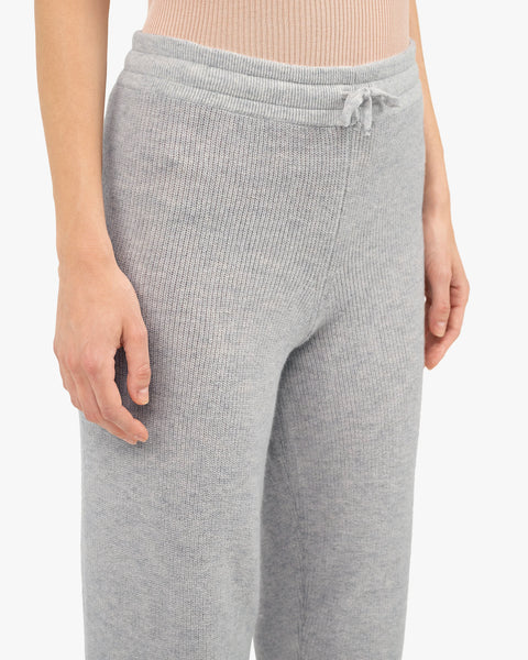 Women's Garisenda Joggers - Light Grey Merino / Cashmere