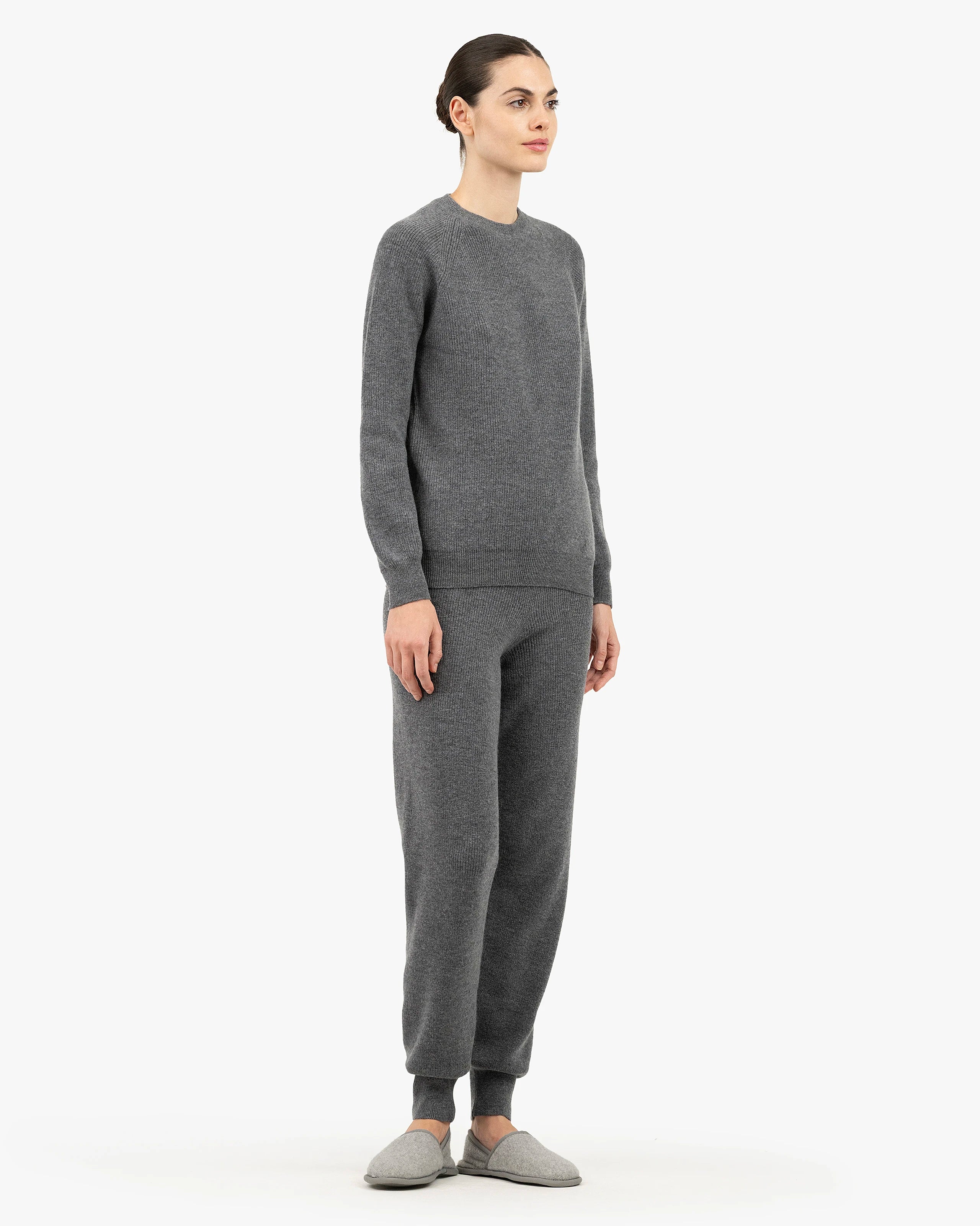 Women's Garisenda Wool-Cashmere Joggers - Medium Grey