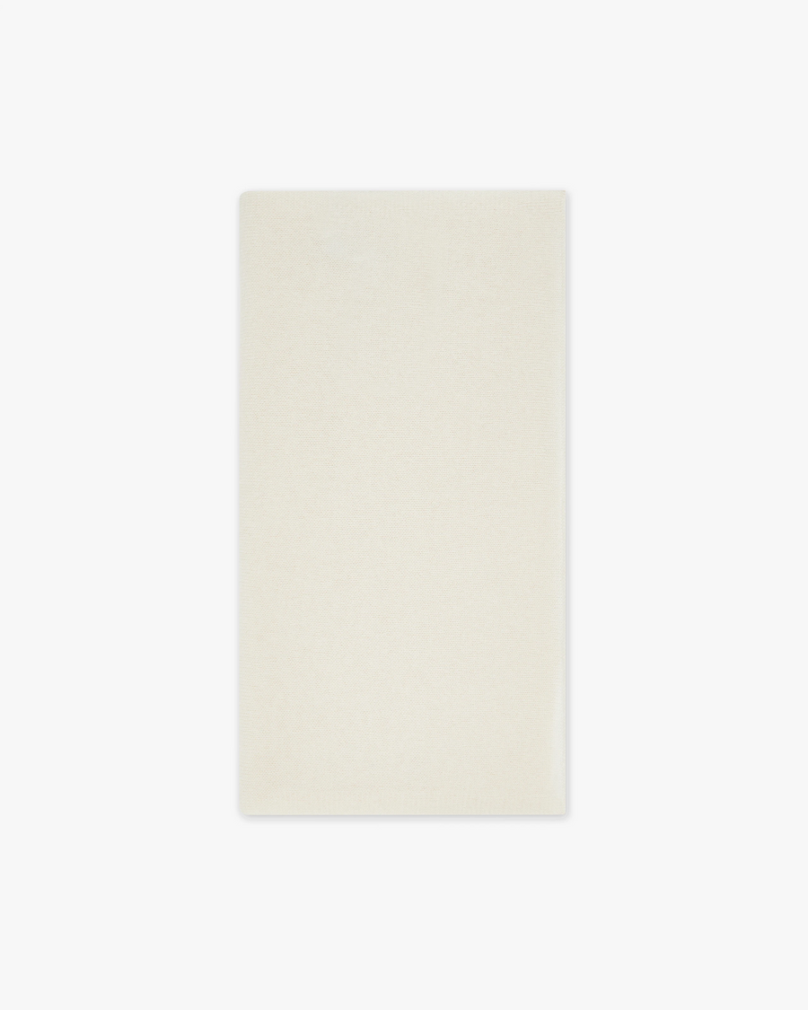 Women's Essential Maxi Scarf - White Cashmere