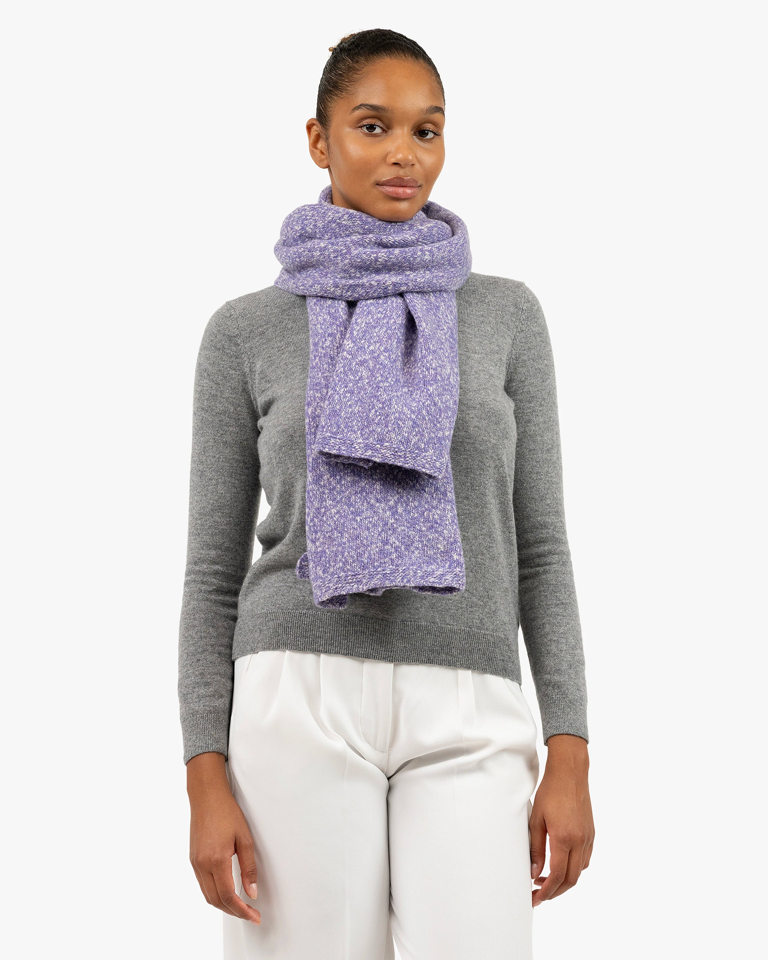 プリーツプリーズBICOLOR O SCARF 9月LIGHT PURPLE PLEATS PLEASE ISSEY MIYAKE - プリーツプリーズBICOLOR O SCARF 9月