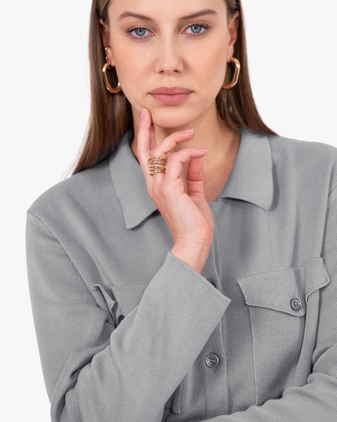Oasi Shirt Sweater - Grey Cotone