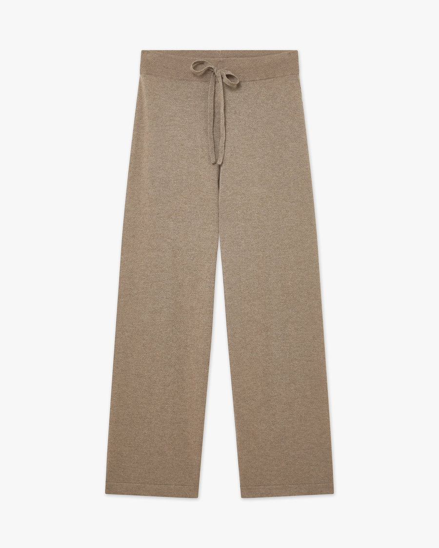 Palazzo Sweatpants - Taupe Cashmere