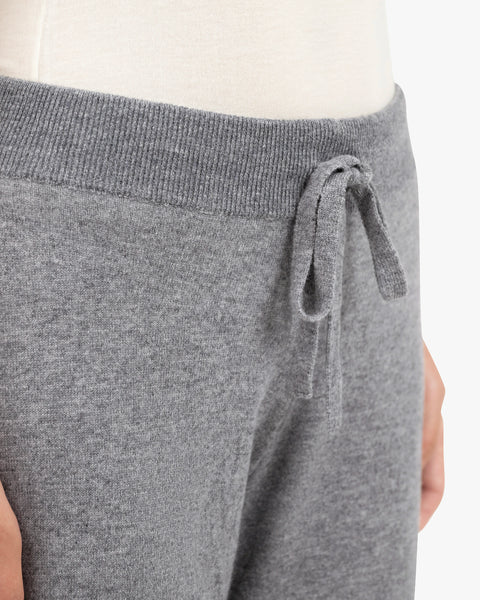 Palazzo Sweatpants - Medium Grey Cashmere
