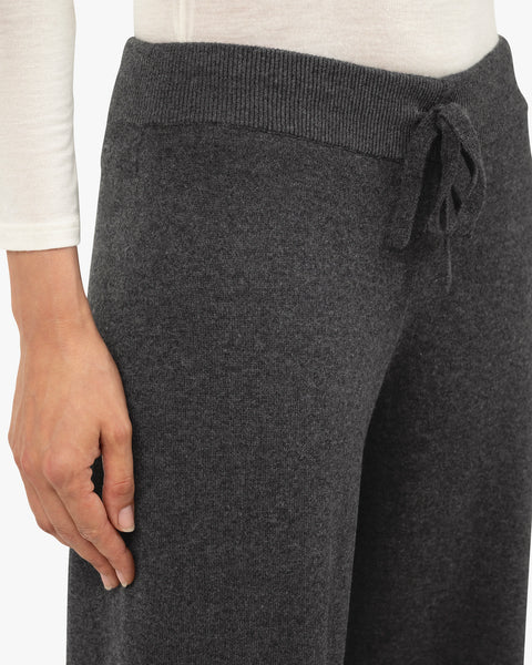 Palazzo Sweatpants - Charcoal Cashmere