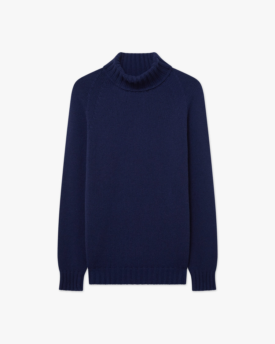 Women's Parksville Turtleneck Sweater - Blue Cashmere