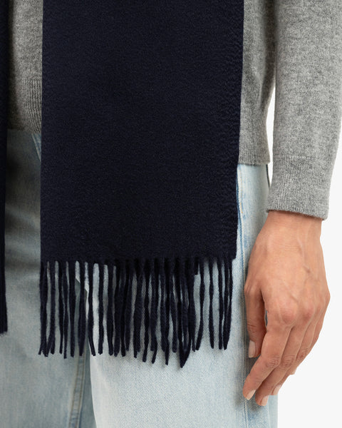 Women's Courmayeur Scarf - Blue Cashmere
