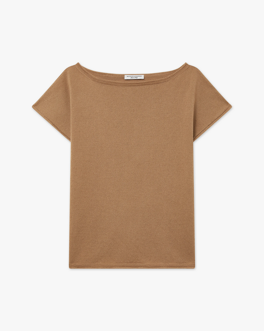Siena Top Sweater - Camel Merino / Cashmere