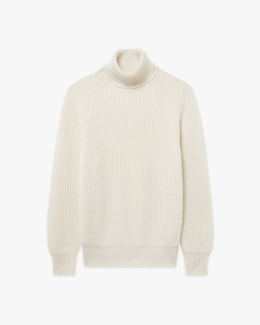 Women's Sorapis Turtleneck Sweater - White Cashmere