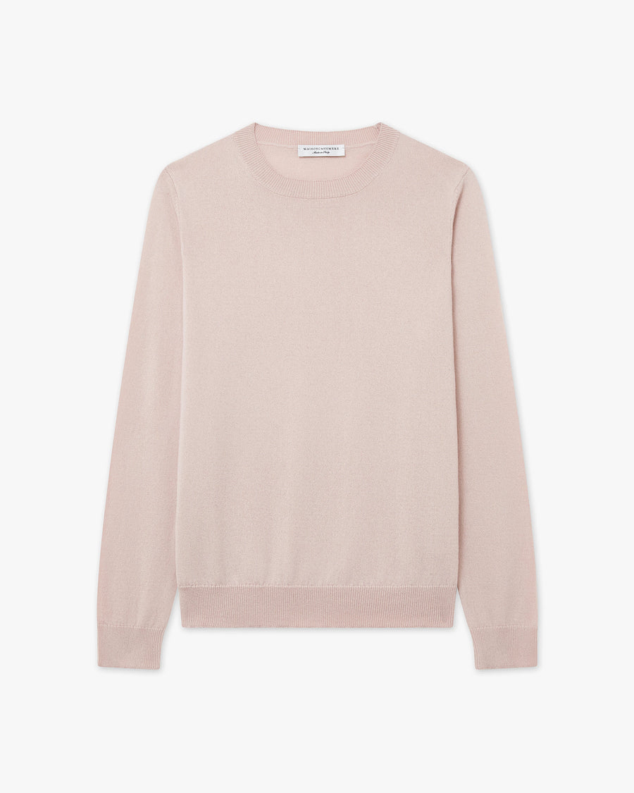 Women's Tribeca Crew Neck Sweater - Rose Cashmere