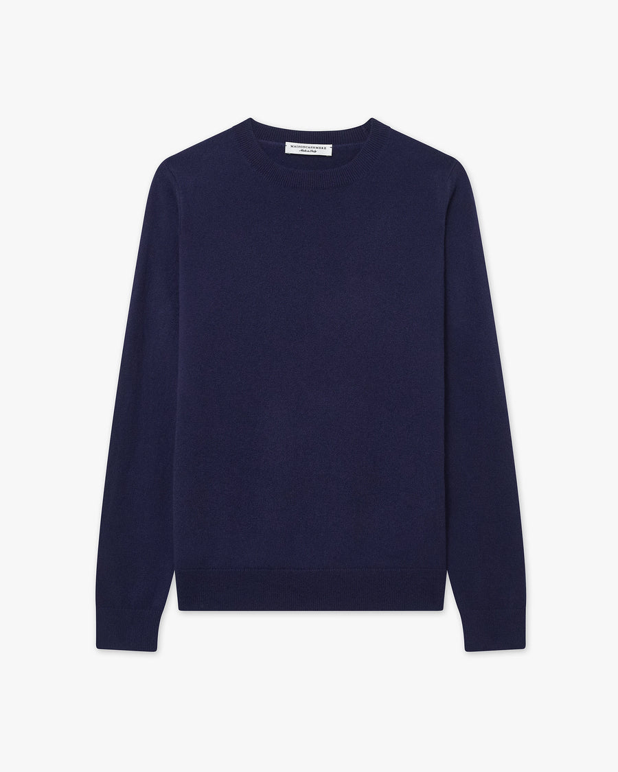 Women's Tribeca Crew Neck Sweater - Blue Cashmere