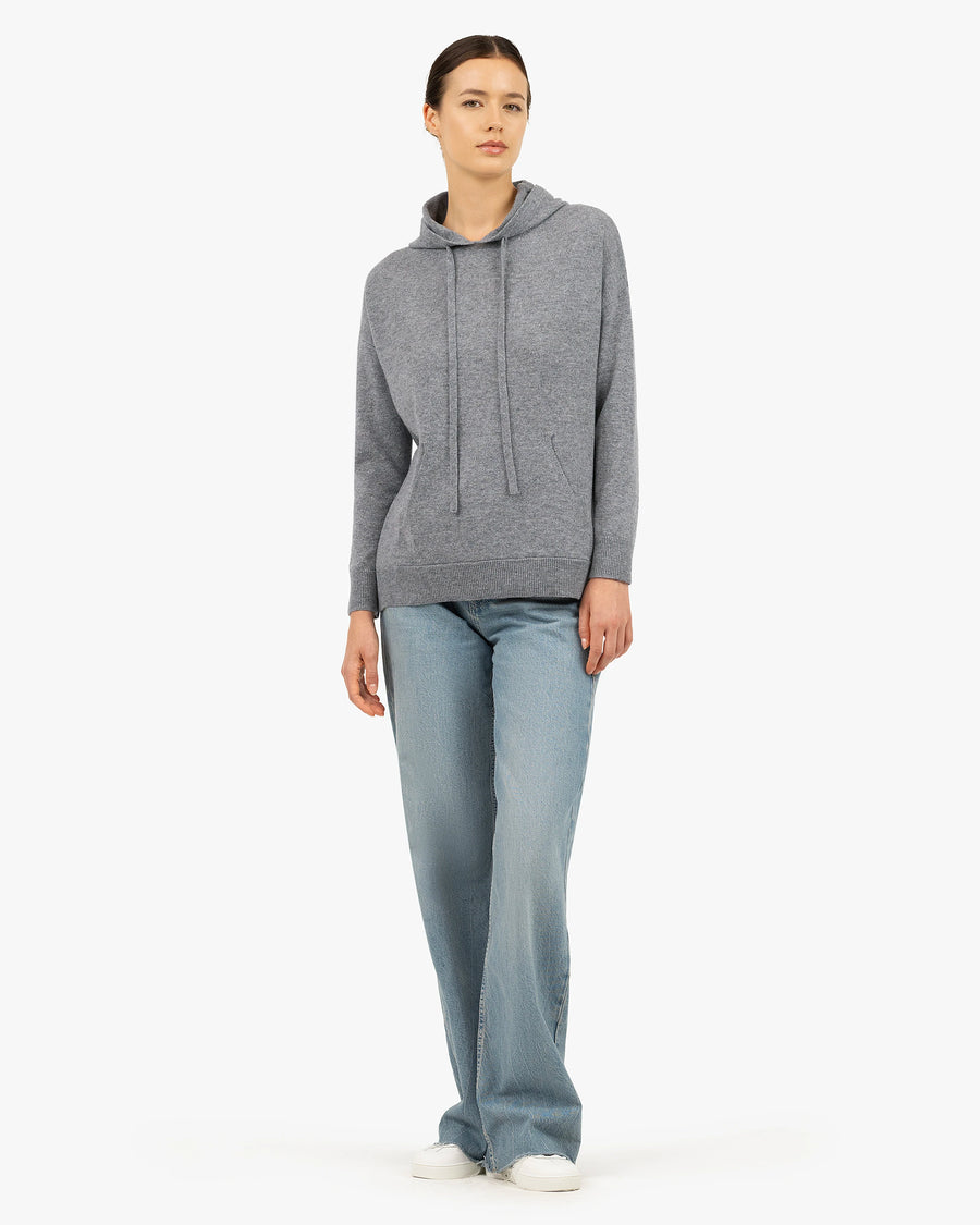 Women's Velia Maxi Hoodie - Medium Grey Cashmere