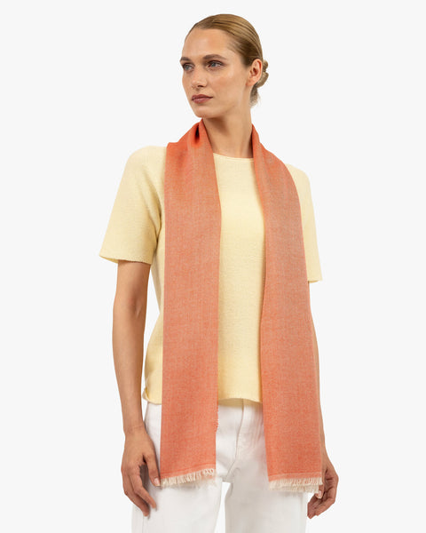 Positano Wrap - Orange Cashmere / Seta