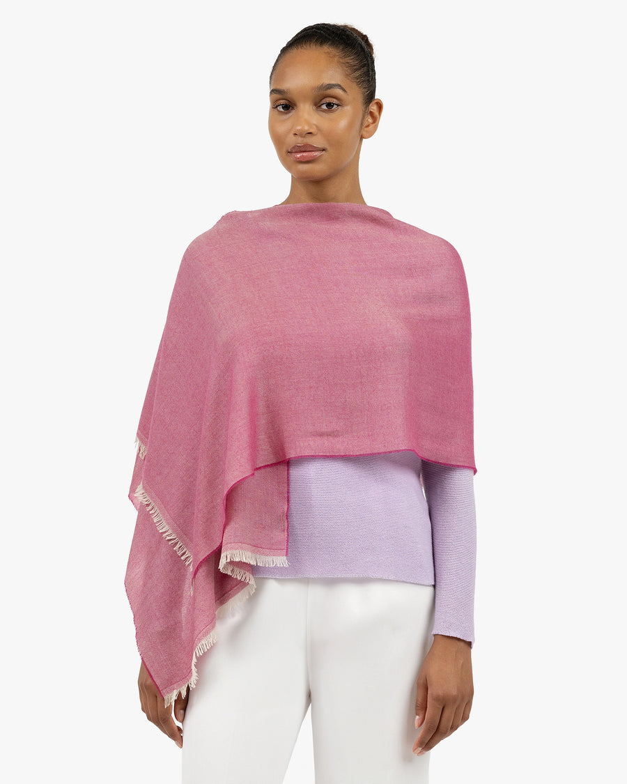 Positano Wrap - Fuchsia Cashmere / Seta