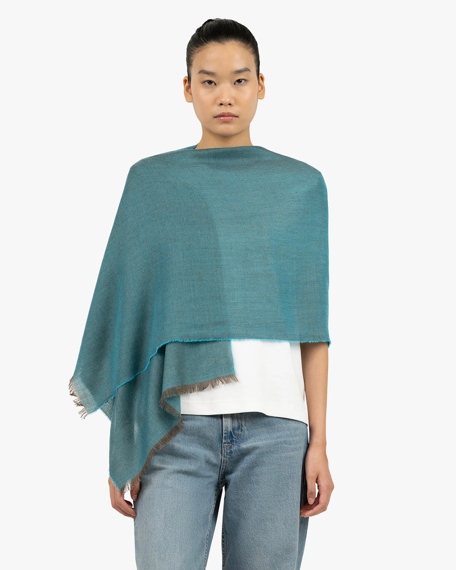 Positano Wrap - Teal Cashmere / Seta