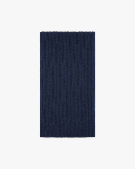 Women's Ribbed Scarf - Blue - Archive