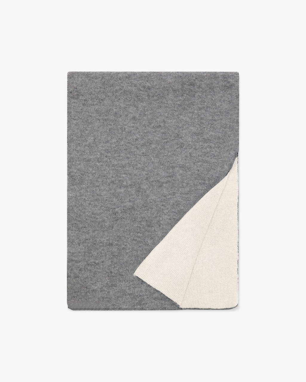 Two-Tone Maxi Scarf - Medium Grey - Archive