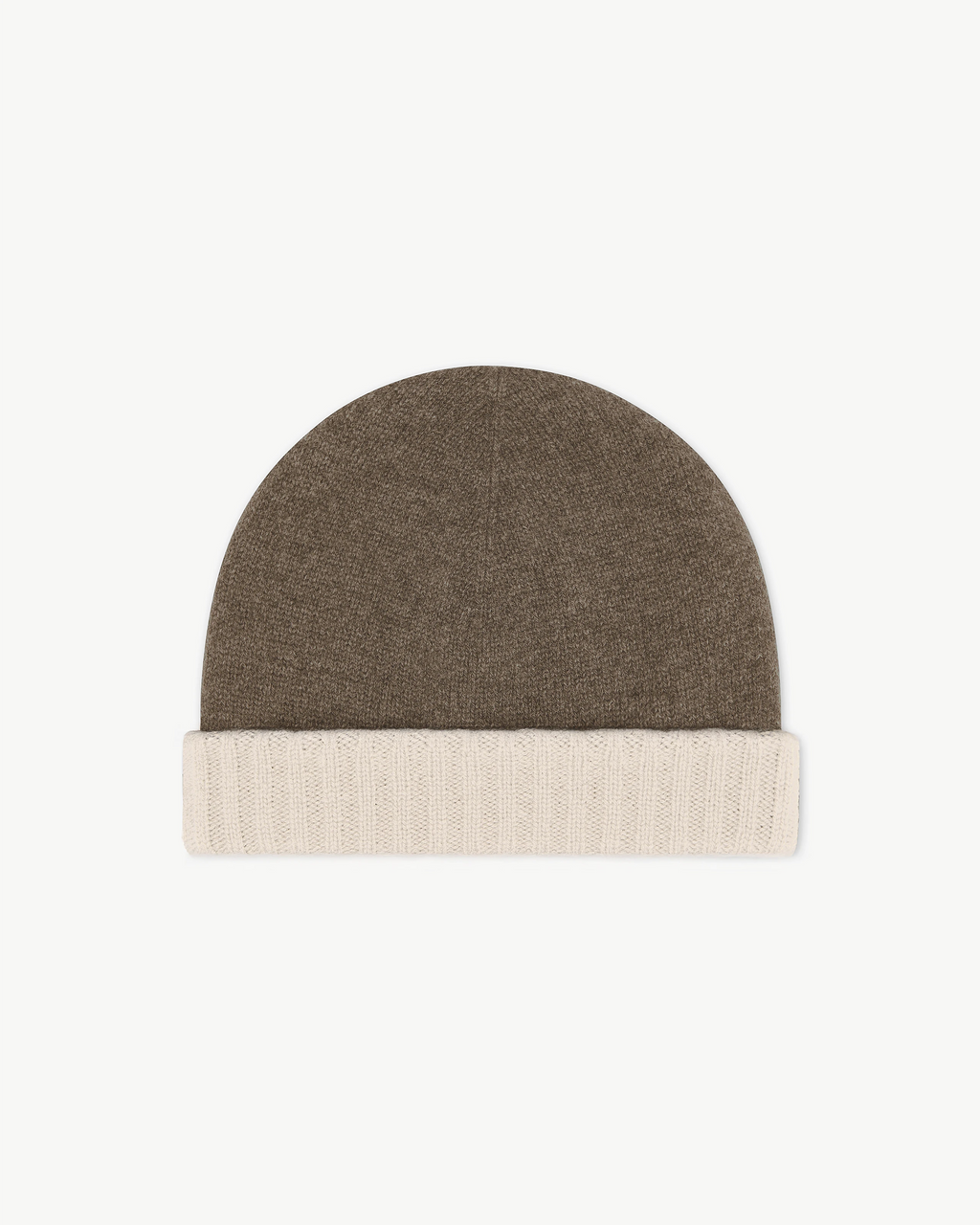 Two-Tone Beanie - Brown - Archive