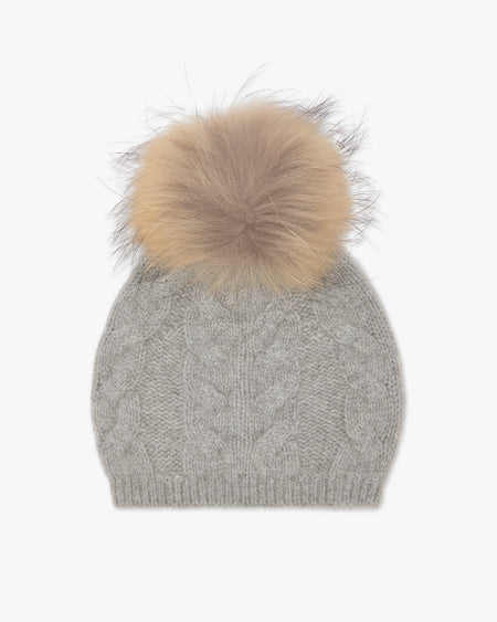 Cappello Pon Pon - Grigio Chiaro - Archivio