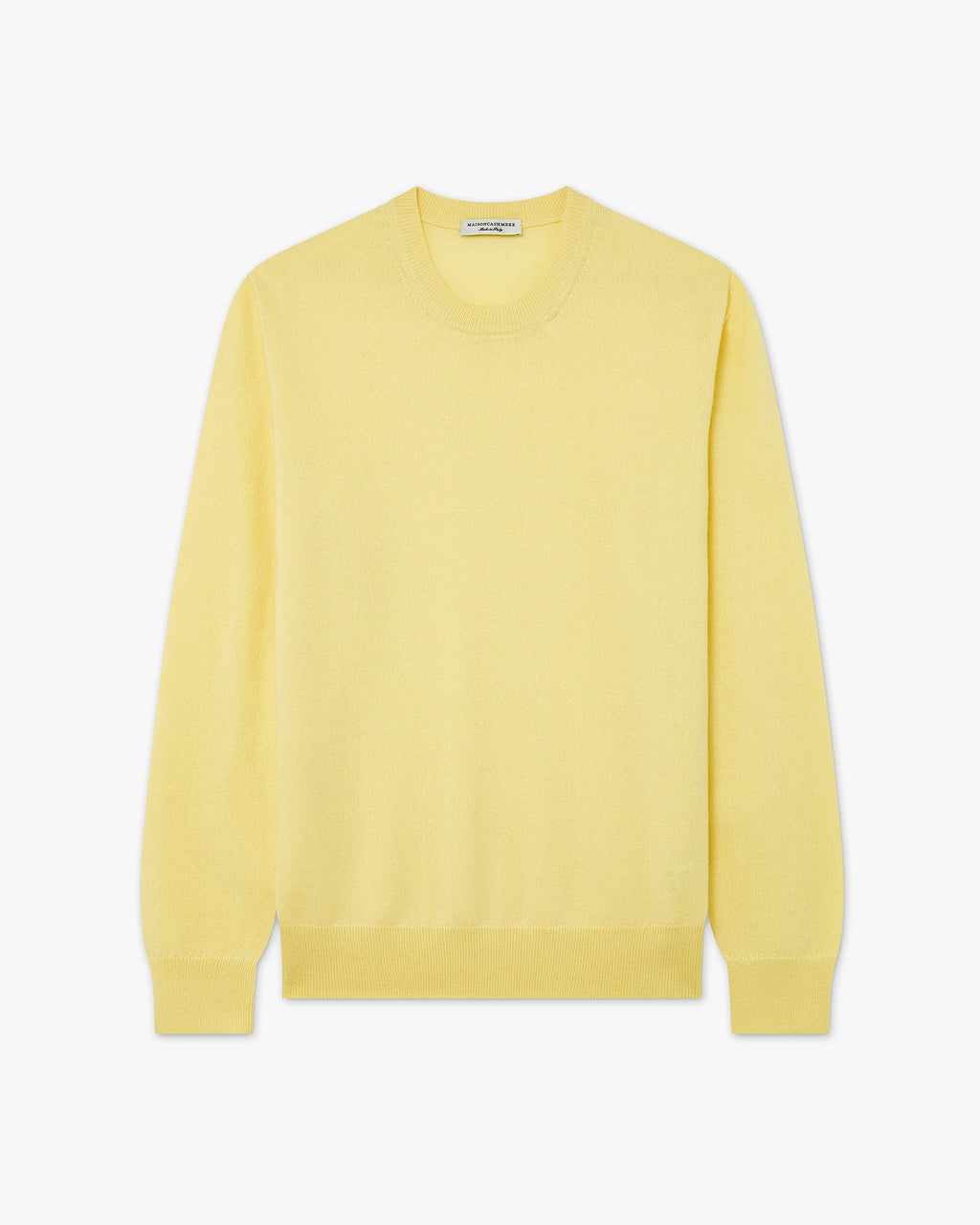 Men's Classic Crew Neck Sweater - Yellow - Archive