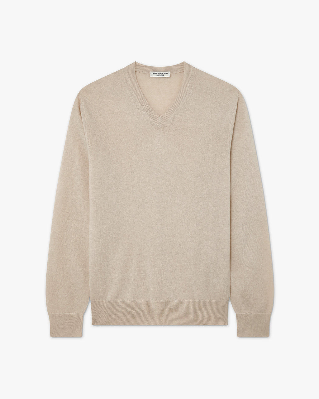Classic V-Ausschnittpullover Herren - Beige - Archiv