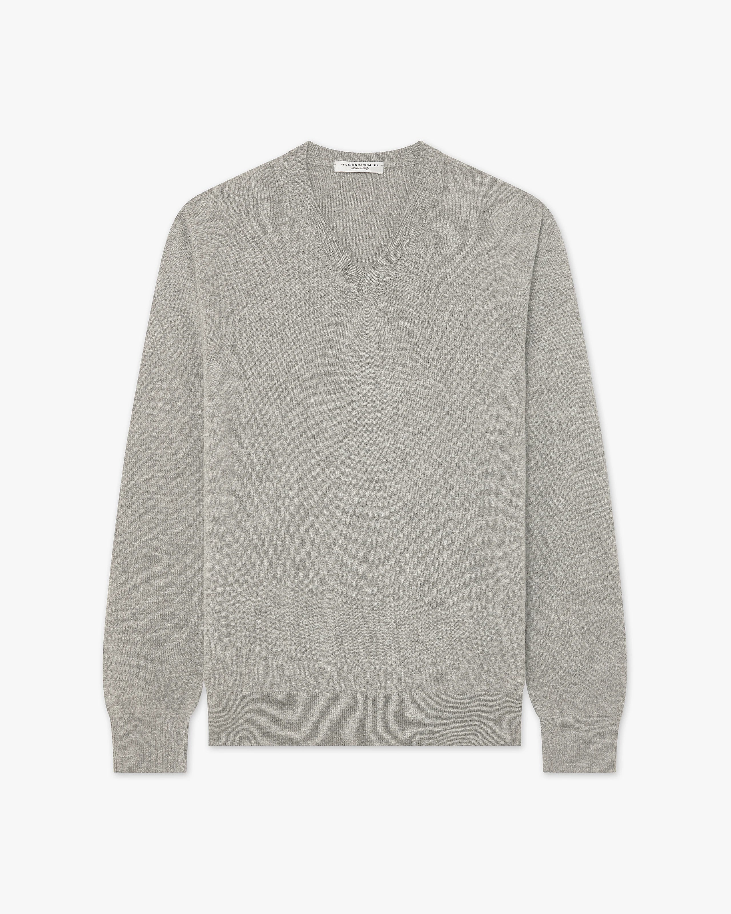 Maglia Scollo V Classic Uomo - Grigio Chiaro - Archivio