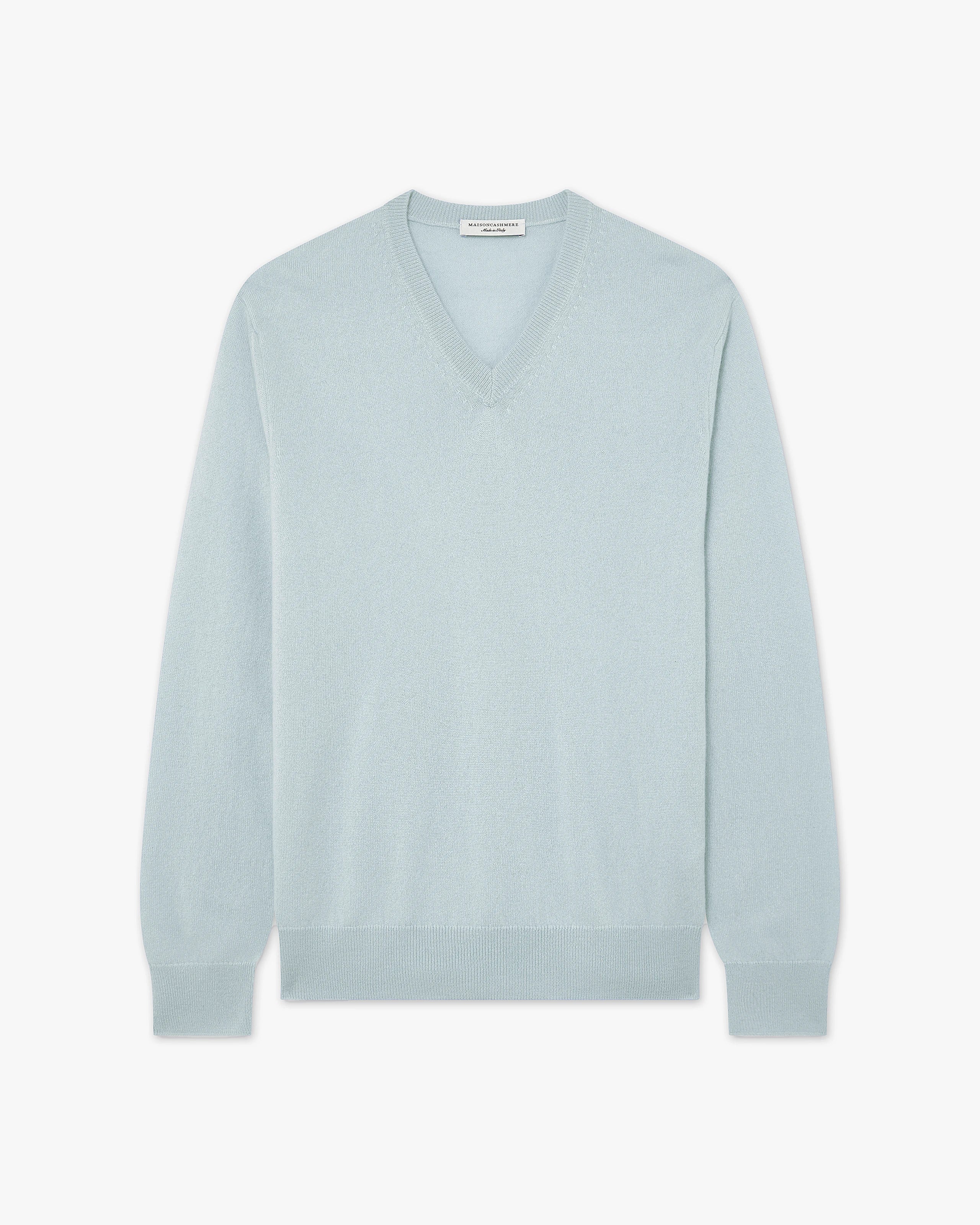 Maglia Scollo V Classic Uomo - Celeste - Archivio