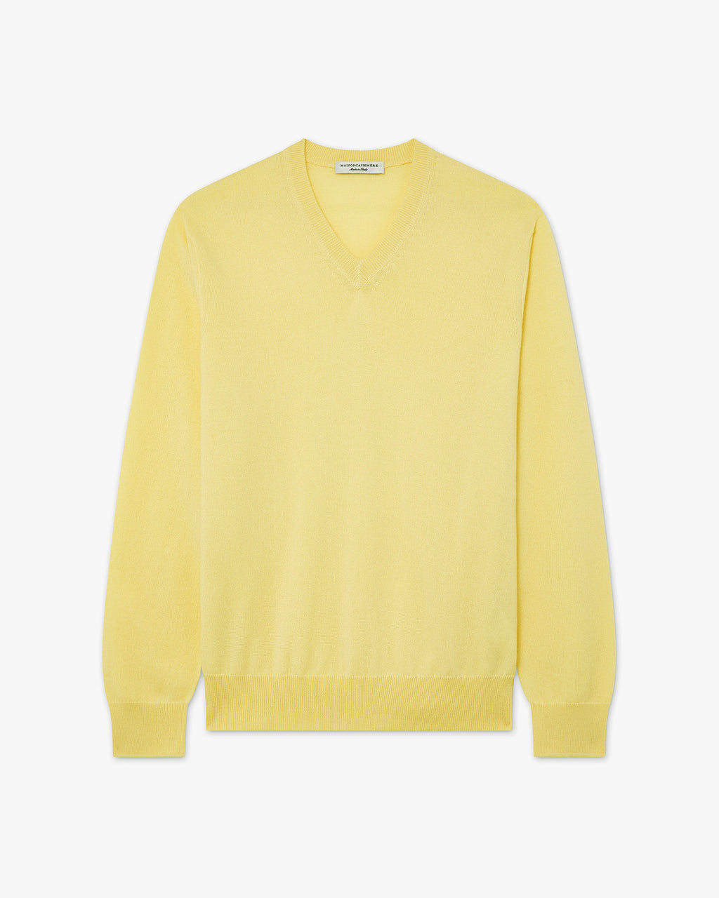 Men's Classic V-Neck Sweater - Yellow - Archive